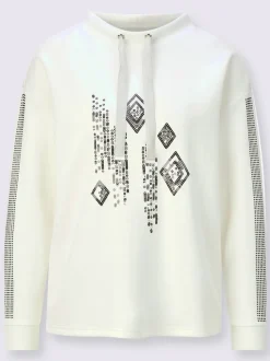 Sweatshirt à capuche mélange de modal doux