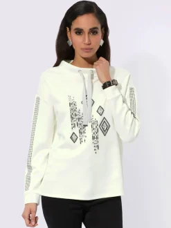 Sweatshirt à capuche mélange de modal doux