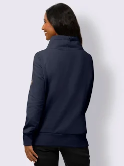 Sweatshirt col asymétrique