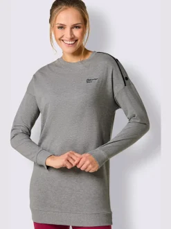 Sweatshirt coupe longue flatteuse