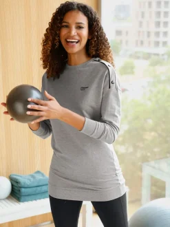 Sweatshirt coupe longue flatteuse