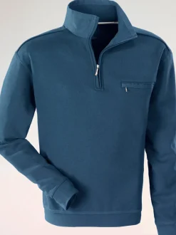 Sweatshirt homme col à glissière