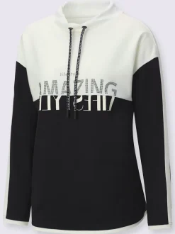 Sweatshirt mélange de modal doux