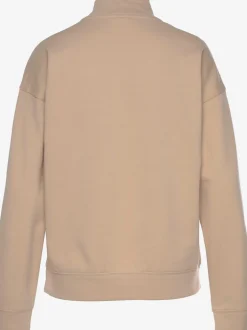 Sweat-shirt pull camionneur avec glissière et col haut