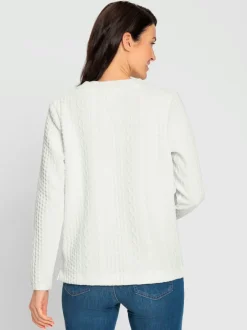 Sweatshirt superbe motif jacquard