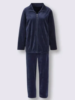 Tenue détente chandail en velours ras