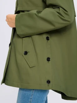 Trench-coat coupe plus longue au dos