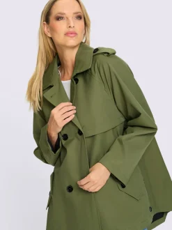 Trench-coat coupe plus longue au dos