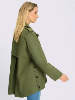 Trench-coat coupe plus longue au dos