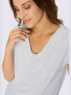 T-shirt à col bénitier entretien facile