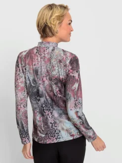 T-shirt à col montant