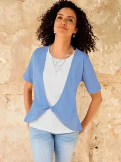 T-shirt 2 en 1 pur coton