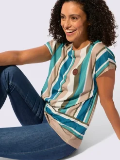 T-shirt à encolure ronde 50% coton et 50% modal