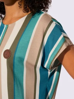 T-shirt à encolure ronde 50% coton et 50% modal