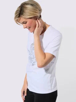 T-shirt à encolure ronde 100% coton