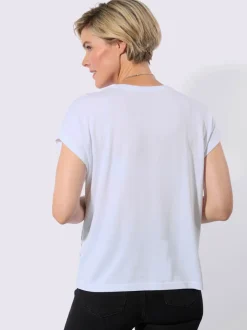 T-shirt à encolure ronde 50% modal