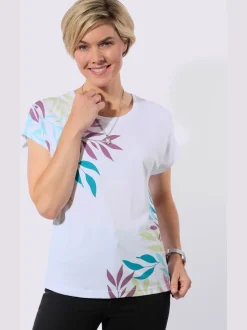 T-shirt à encolure ronde 50% modal