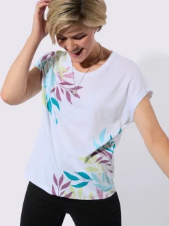 T-shirt à encolure ronde 50% modal