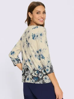 T-shirt à encolure ronde 95% viscose