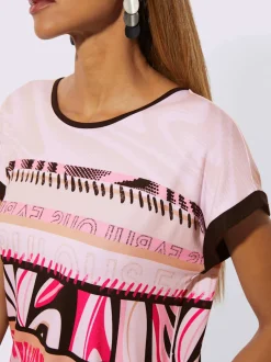 T-shirt à encolure ronde avec viscose (ecovero)