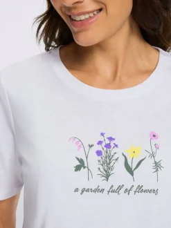 T-shirt à encolure ronde motif imprimé