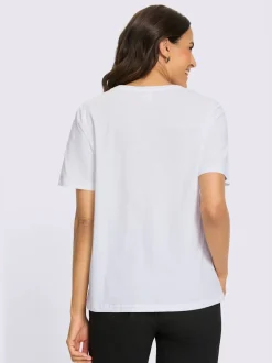 T-shirt à encolure ronde motif imprimé