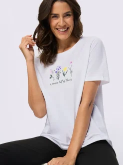 T-shirt à encolure ronde motif imprimé