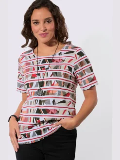 T-shirt à encolure ronde pur coton