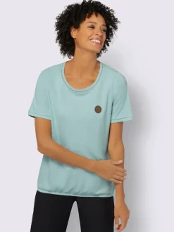T-shirt à encolure ronde pur coton