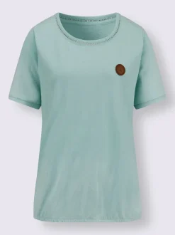 T-shirt à encolure ronde pur coton
