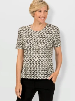 T-shirt à encolure ronde qualité jersey fluide et douce