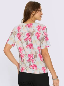 T-shirt à encolure ronde qualité viscose douce