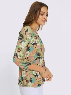 T-shirt à encolure ronde viscose