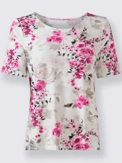 T-shirt à encolure ronde viscose