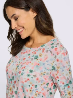 T-shirt à manches 3/4 95% viscose (ecovero)