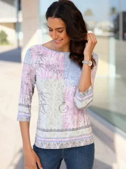 T-shirt à manches 3/4 viscose