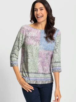 T-shirt à manches 3/4 viscose