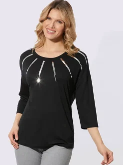 T-shirt à manches 3/4 viscose douce et fluide