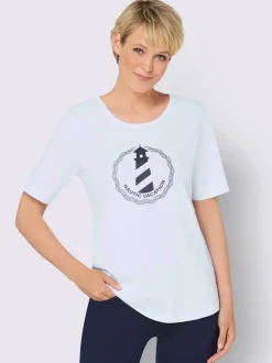 T-shirt à manches courtes allure marine