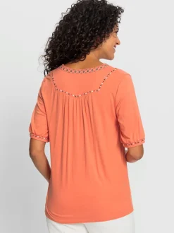 T-shirt à manches courtes coupe affinante