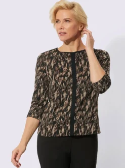 T-shirt à manches longues mélange de viscose doux