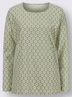 T-shirt à manches longues motif minimaliste
