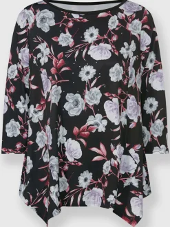 T-shirt à pointes qualité extensible