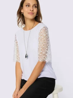 T-shirt en dentelle 95% viscose (ecovero)