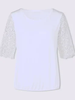 T-shirt en dentelle 95% viscose (ecovero)