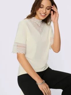 T-shirt en dentelle viscose