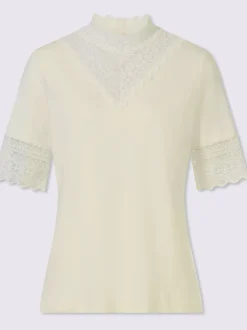 T-shirt en dentelle viscose