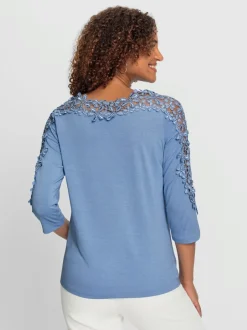 T-shirt en dentelle viscose