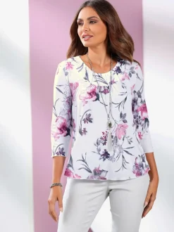 T-shirt imprimé affinant