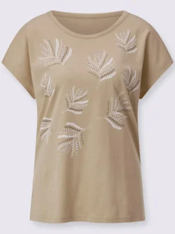 T-shirt imprimé mancherons